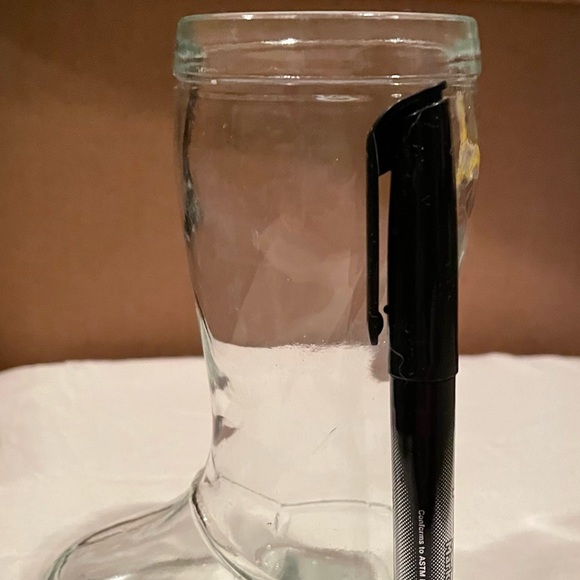 Vintage Clear Glass Boot Shot Glass (1pc) - Picture 5 of 5
